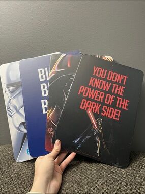 Star Wars Wall Art Plaques - Black & Red Darth Vader 8.5x12.5”
